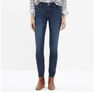 Madewell High Riser Skinny Women's Blue Denim Jeans‎ Size 24 Stretch Slimming